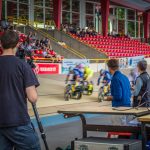 Filmproduktion beim Großen Preis von Deutschland im Sprint